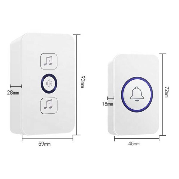 Smart Wireless Doorbell –  Adjustable Volume 4-Speed Ring for Home, Elderly & Children - Image 4