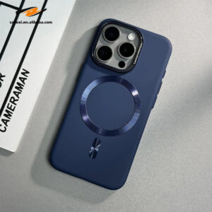 iPhone Matte Magnetic Hard Case with Lens Protector