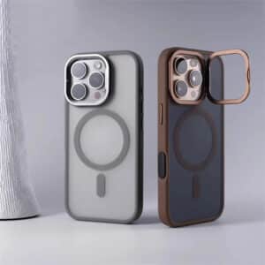 Matte Alloy Wireless Charger Case for iPhone