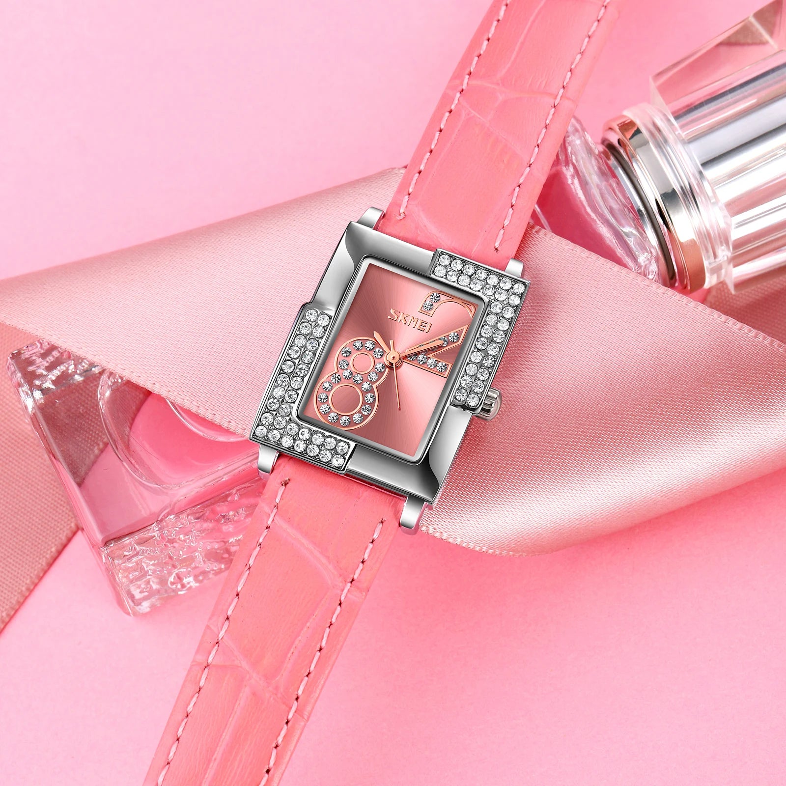 Ladies Quartz Watch, Elegant Leather