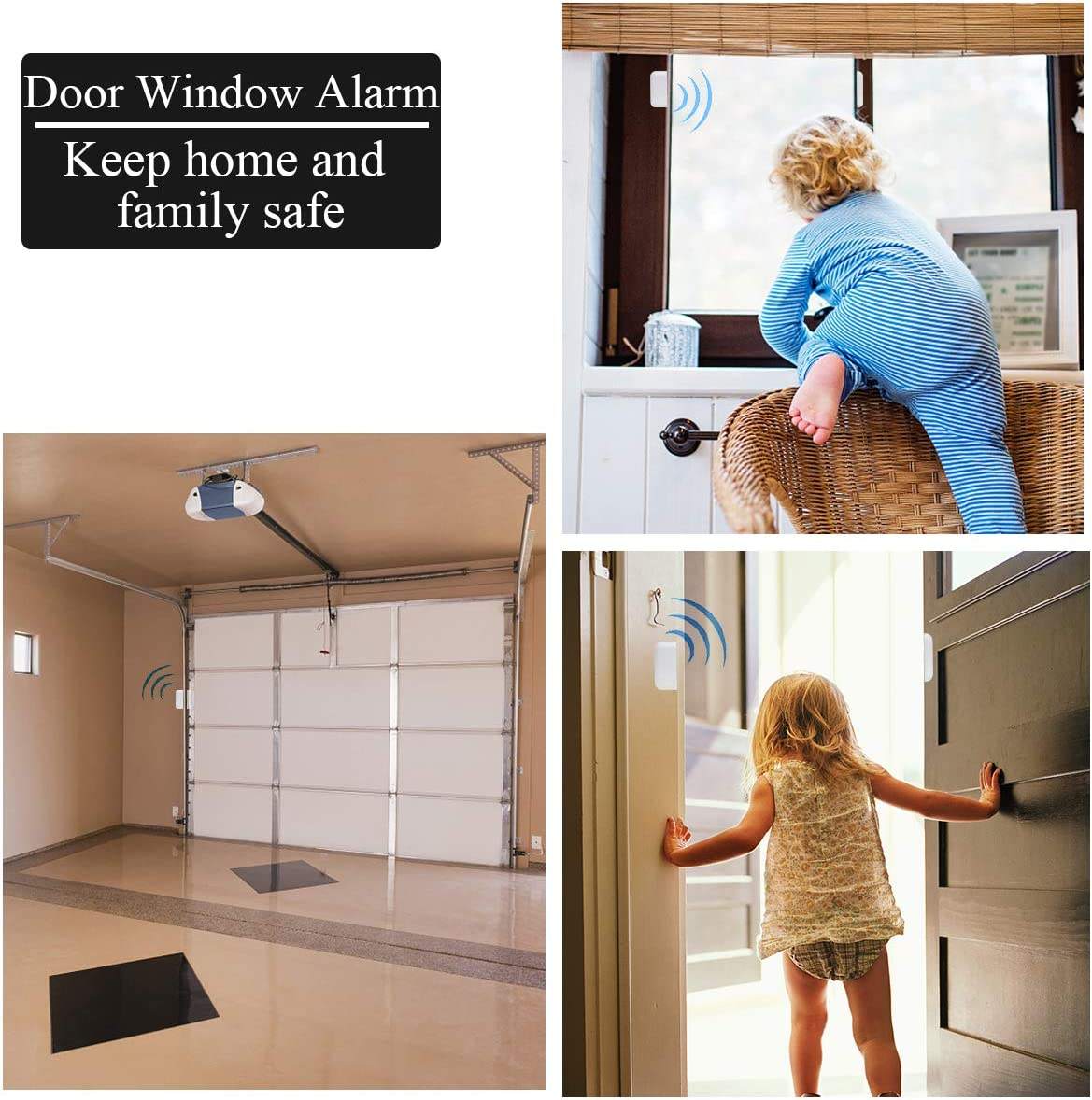 Daytech Wireless Portable Burglar Alarm – Magnetic Door & Window Security Sensor - Image 4