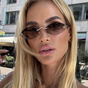 2026 Rhomboid Personality Sunglasses Premium Rimless Sun Protection Sunglasses for Women