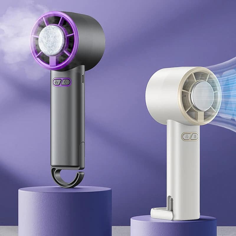 Rechargeable High-Speed Mini USB Fan with Ice Compress