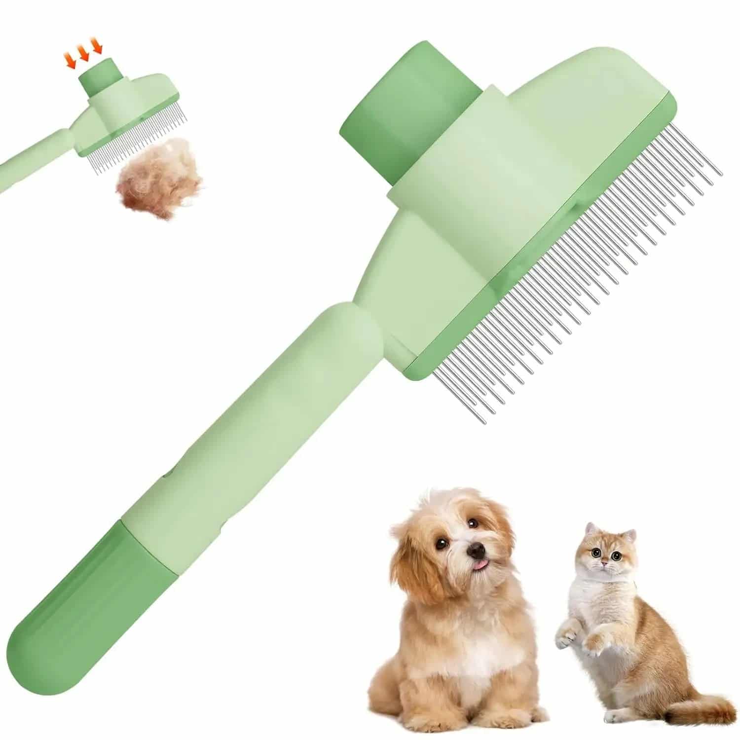 Stainless Steel Pet Grooming Brush for Dogs & Cats