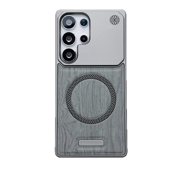 Hot Selling Wood Pattern Magnetic Shockproof Hard Case for Samsung Galaxy S22 /S23/S24/S25 Ultra - Image 2