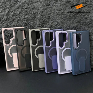Magnetic Matte Case for Samsung Galaxy with Stand