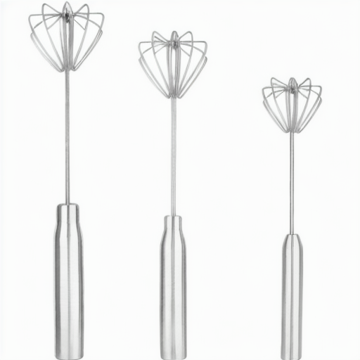 2025 Best Seller Stainless Steel Egg Whisk with Durable Handle – Kitchen Mixer Tool - Image 3