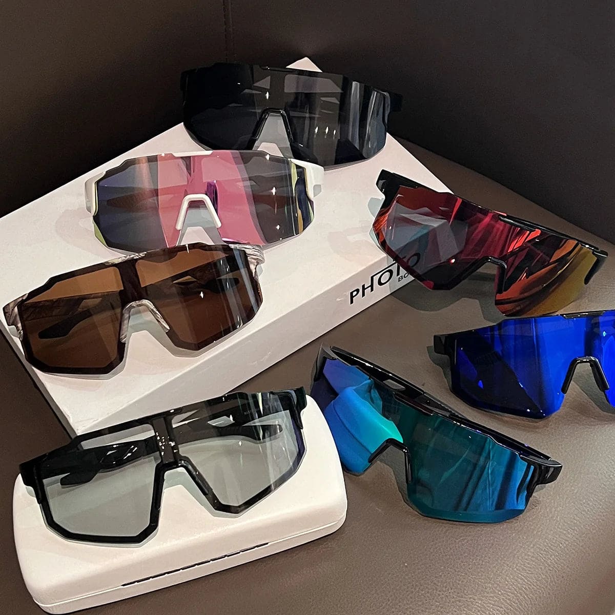 Windproof UV400 Sports Sunglasses for Cycling & Skiing
