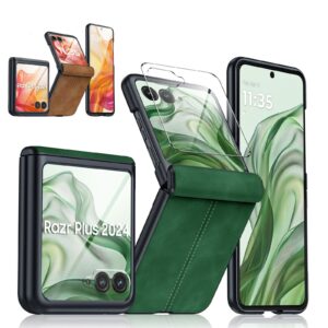 Suture PU Leather Hinge Protection Full Body Case for Samsung Z Flip – Luxury Foldable Cover