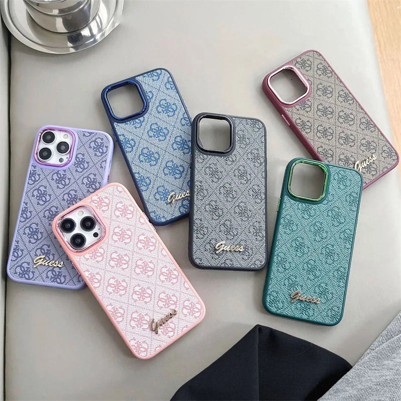 Designer PU Leather iPhone Case for Women