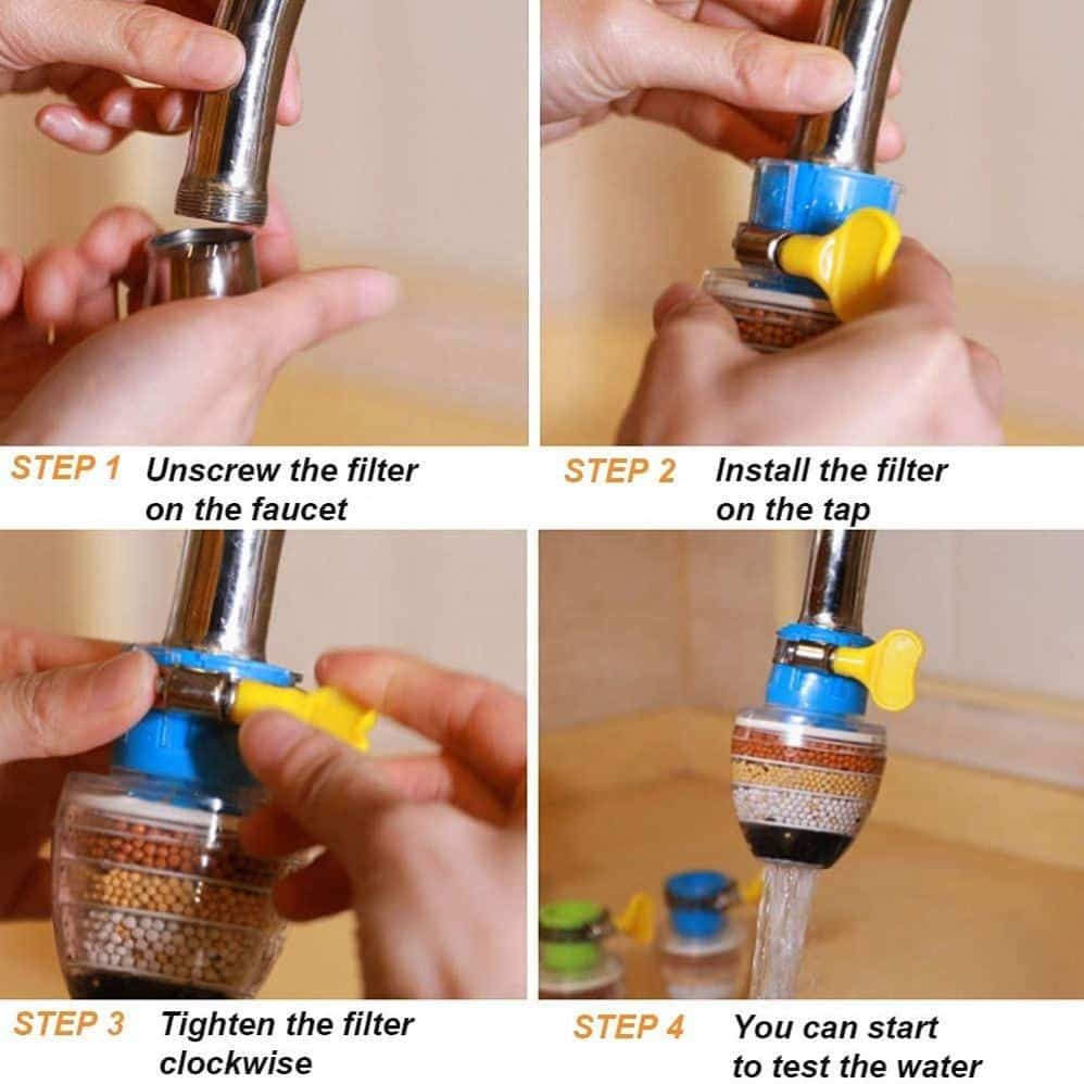 Universal Tap Water Filter Nozzle – 6-Layer Purifier Aerator with Medical Stone & Activated Charcoal - Image 6