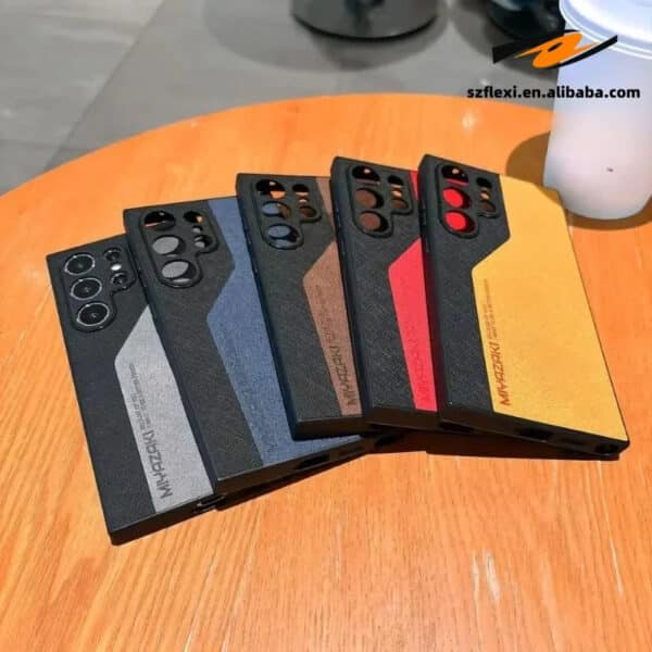 Matte PU Leather Case for Samsung Galaxy  Shockproof Cover
