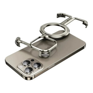Aluminum Stand Case for iPhone with Magnetic Charging