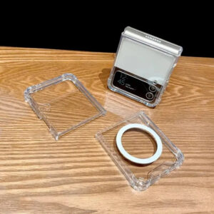 Clear Acrylic Phone Case for Samsung Z Fold/Flip - Wireless Charging Ready