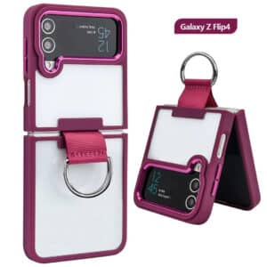Samsung Galaxy Z Flip 4 Shockproof Clear Ring Case
