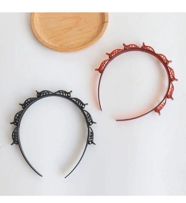 Fashion Hollow-Out Hairband for Women & Girls – Toothed Braided Hair Clip Accessory, Wholesale