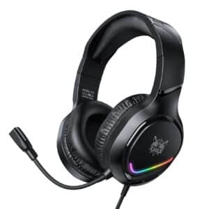 ONIKUMA X31 Gaming Headset with LED, Mic & Memory Foam Earmuffs
