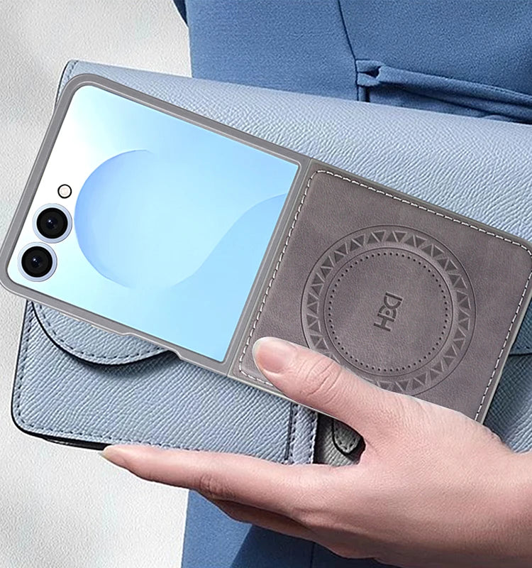 Luxury PU Leather Case for Samsung Galaxy Z Flip 3-7
