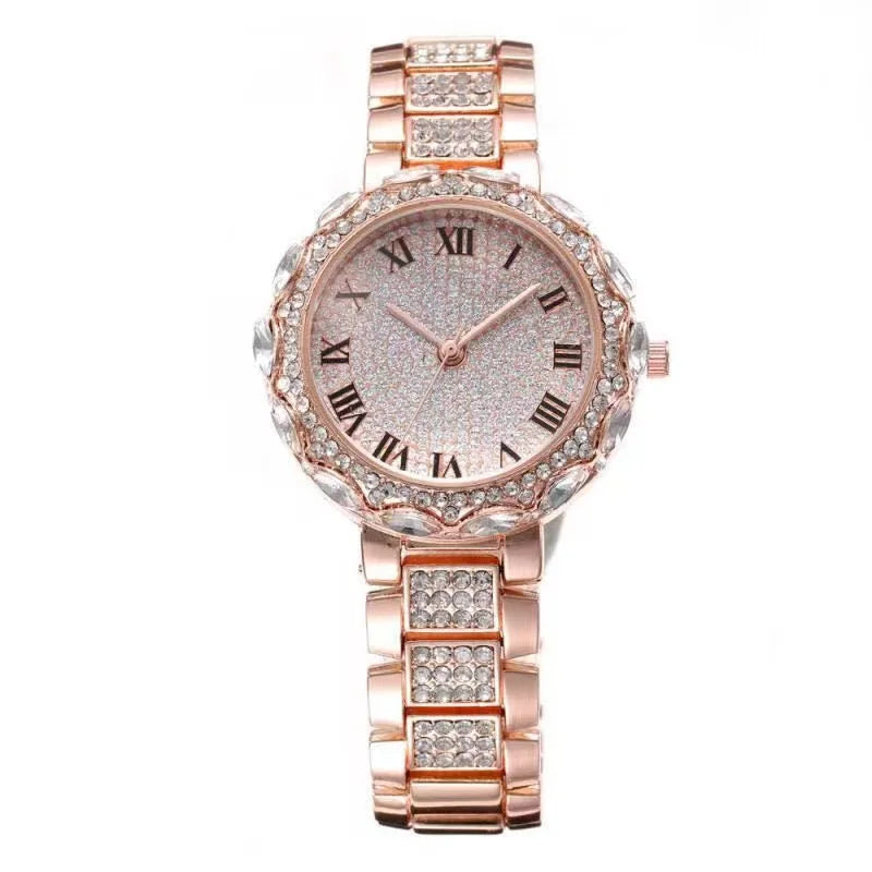 Gypsophila Diamond Quartz Watch with Roman Numerals