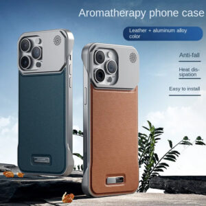 iPhone  Leather Magnetic Case with Aromatherapy