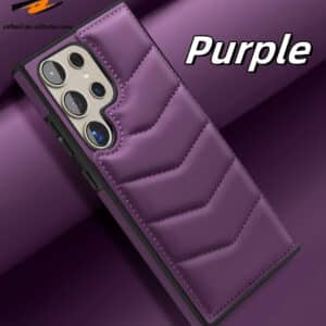 Magnetic Leather Phone Case with Card Holder for Galaxy