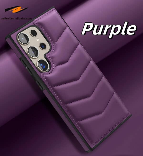 Magnetic Leather Phone Case with Card Holder for Galaxy