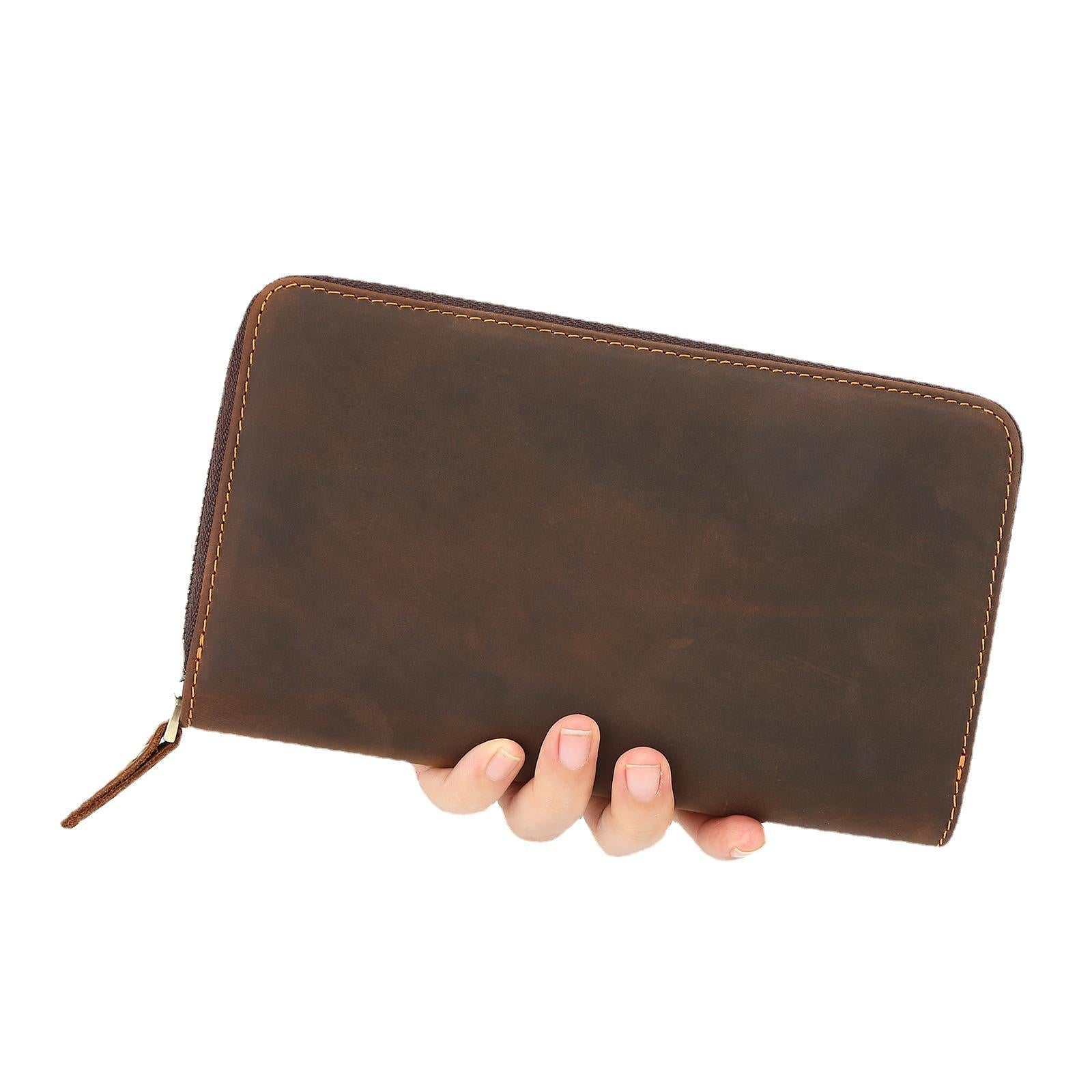 Men’s Genuine Cowhide Leather Handbag - Image 4