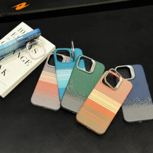 Carbon Fiber Magnetic iPhone  Case with Stand