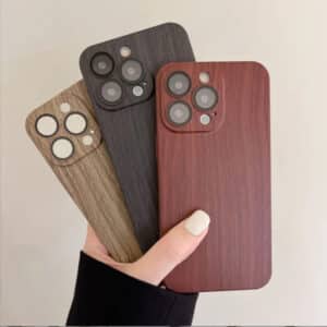 Walnut & Birch Wood Grain Phone Case for iPhone