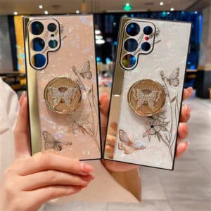 Women Fashion Luxury Butterfly Phone Case for Samsung