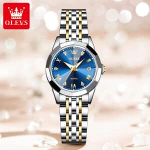 OLEVS Ultra-Thin Women's Waterproof Stainless Steel Quartz Watch