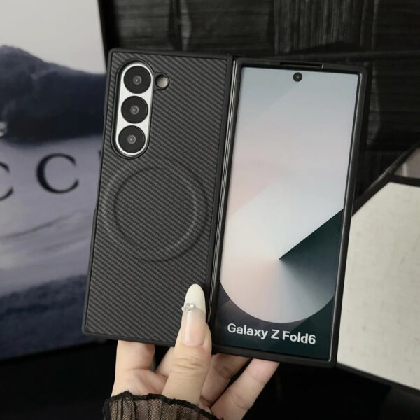 Carbon Fiber Magnetic Case for Samsung Z Fold Series