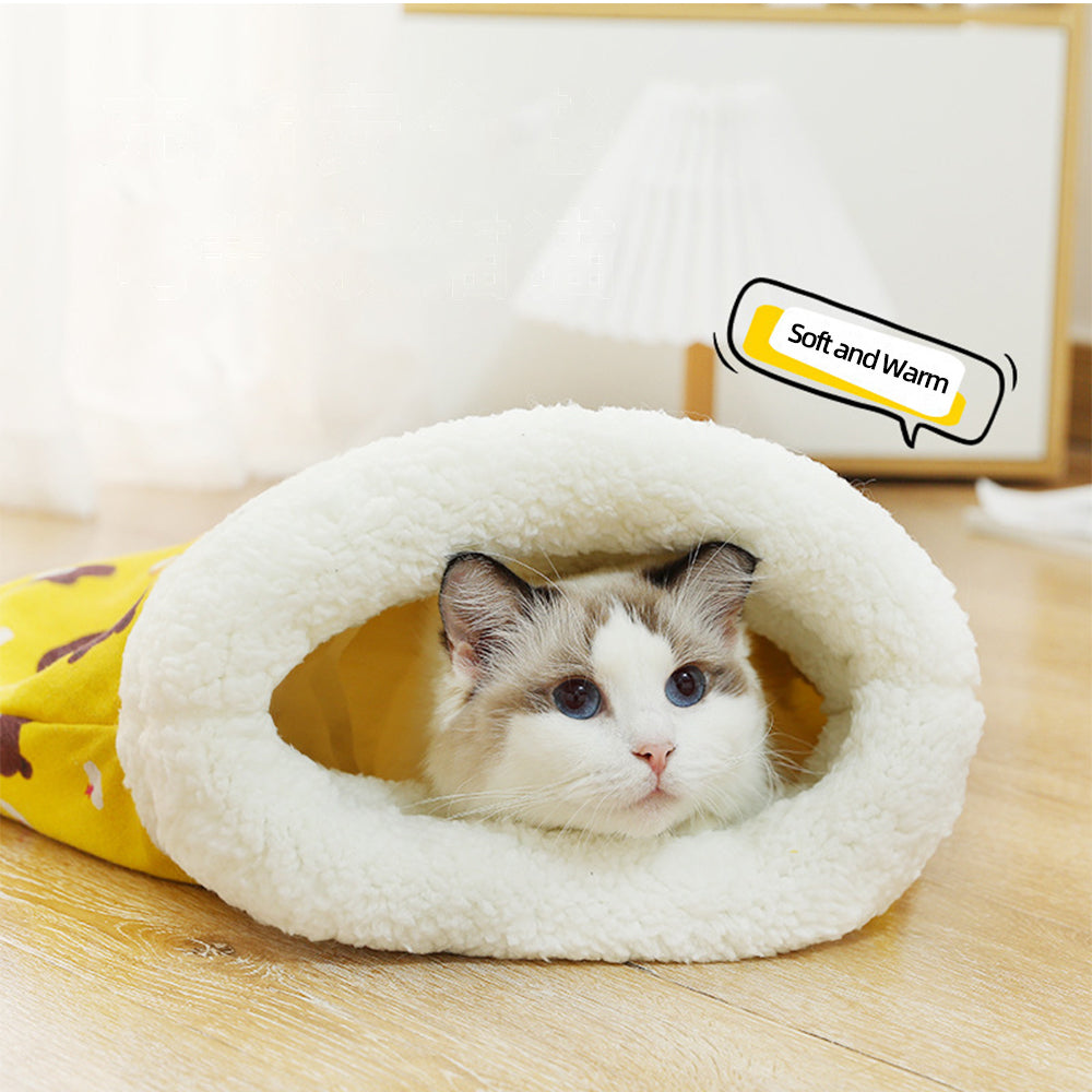 Cozy Plush Cat Sleeping Bag - Image 2