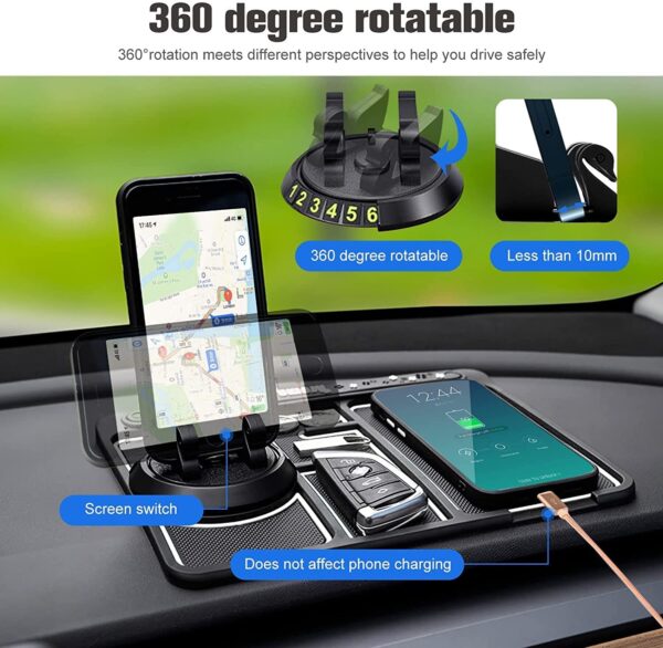Multifunction Car Anti-Slip Mat & Phone Holder - Image 2