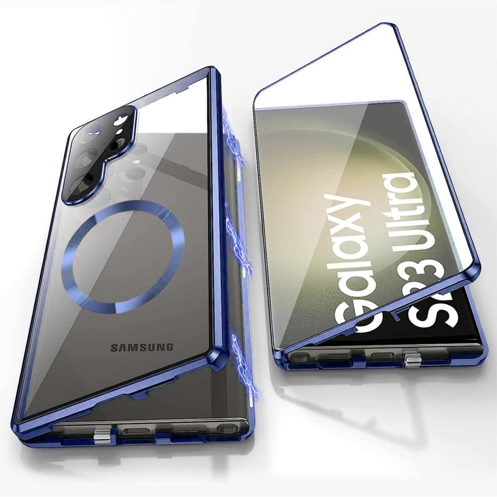 Magnetic Metal Case with Privacy Glass for Samsung - Image 2