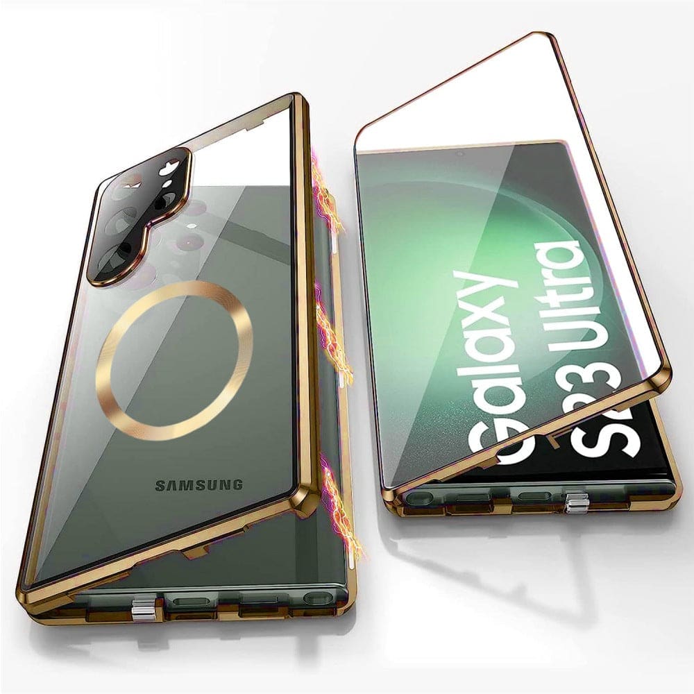 Magnetic Metal Case with Privacy Glass for Samsung - Image 3