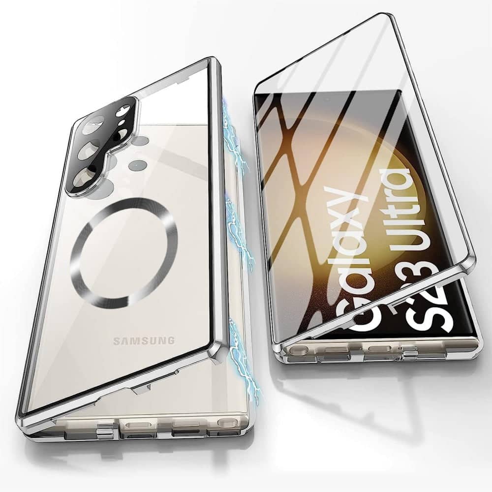 Magnetic Metal Case with Privacy Glass for Samsung - Image 5